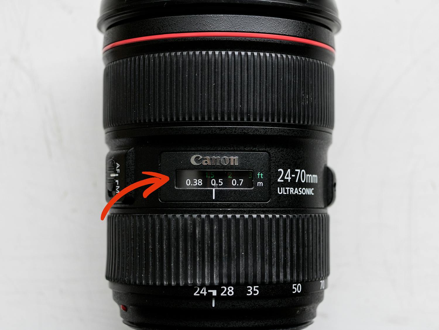 5 Närbild av Canons zoomobjektiv 24-70mm L